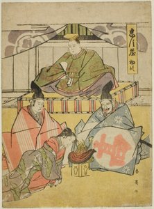 第一幕：鹤之丘八幡神社，选自话剧《四十七忠臣库 作者 胜川俊英