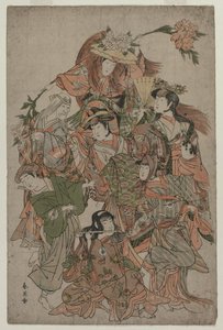 岩井四郎四世在《七大变化之舞》中c。 1793年或1794年。