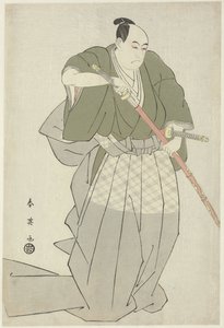 Momonoi Wakasanosuke 拔剑
Momonoi Wakasanosuke 拔出双剑之一 作者 岩户屋喜三郎