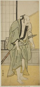 1790 年九月在市村剧场演出的《义经越后》中饰演醉酒御兵卫的演员浅尾龟十郎一世 作者 胜川俊英