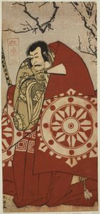 1790 年 11 月在川崎剧场演出的戏剧《Dai Danna Kanjincho》中饰演 Benkei 的演员 Ichikawa Danjuro V 作者 胜川俊英