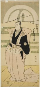 1793 年正月，演员泽村宗十郎三世从大阪返回中村剧场时的礼仪服饰 作者 胜川俊英