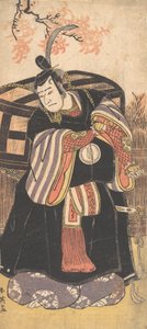演员三世泽村宗九郎作为一个高位者，约1791年。