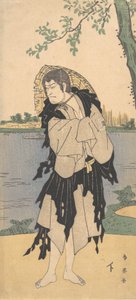 1794年2月，第二任市川驹三在扮演Yanekozo的角色。 作者 胜川俊英