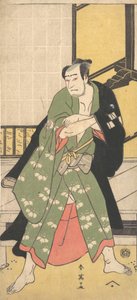 第三幅泽村宗三郎站立时双脚张开的样子，约1795年 作者 胜川俊英