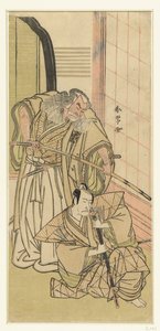 演员 中村中藏 I en 市川团十郎 瓦尔斯 edellieden 作者 胜川俊城