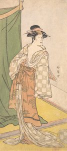 濑川喜久保三世，约。1785. 作者 胜川俊城