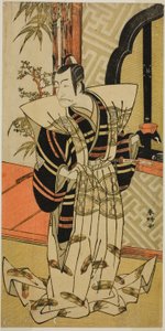 1776年3月（？）在森田剧场（？）演出的话剧《Hiragana Seisuiki》中饰演梶原平次的演员Ichikawa Danjuro V（？ 作者 胜川俊康®̄