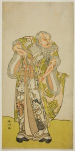 1782 年五月在市村剧场演出的话剧《志田屋形四杉之曳船》中饰演樋口一久的演员坂田恒五郎二世 作者 胜川俊康®̄