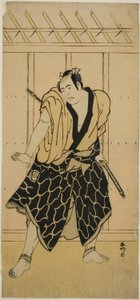 饰演曾我之道三郎的演员泽村宗十郎三世（？） 作者 胜川俊康®̄