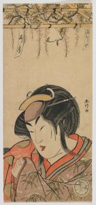 Hamamuraya Roko（Segawa Kikunojo III）江户时代，1780年代后期（彩色木版画）