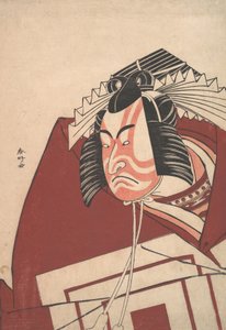 Ichikawa Danjuro V在Shibaraku表演中，约。1789. 作者 胜川俊子