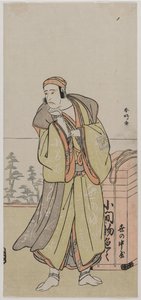 市川八三（Ichikawa Yaozo II），1770年代中期或后期作为流动小贩。 作者 胜川俊子