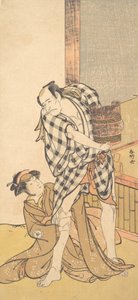 戏剧《义经与千樱》的场景 义经......，1784年8月或9月。