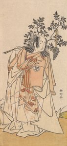 演员万户光五郎一世作为一个身着大名服装的人，约1778年。 作者 胜川俊子