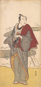 演员松本小四郎作为一个男人，约1780年。 作者 胜川俊子