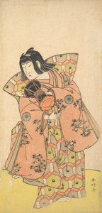 演员中村富三郎在戏剧《菊池堂书院》中饰演Bijomaru，约1773年。1773.