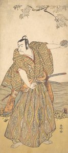 第五代市川团十郎作为一个武士，约1780-85年。