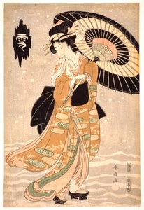 雪，月亮和花朵，c1812