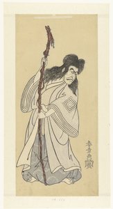 饰演鬼魂姬之名取的演员 Ichikawa Danjuro IV 作者 胜川俊章