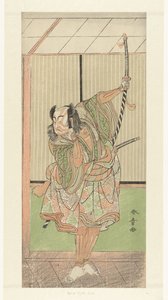 手持长剑的演员市川耀三 作者 胜川俊章