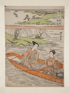 铃崎落雁（彩色木刻版画 作者 胜川俊章