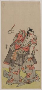 市川八三（Ichikawa Yaozo II），饰演Soga no Goro，1770年代中期。 作者 胜川俊章