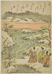 "我"，选自 "时尚锦缎画中的伊势物语（Furyu nishiki-e Ise monogatari）"系列 作者 胜川俊章