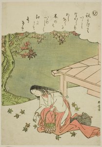 穆拍手诅咒，选自 "时尚织锦画中的伊势物语（Furyu nishiki-e Ise monogatari）"系列 作者 胜川俊章