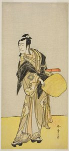 演员市川团十郎五世饰演加古川本藏，选自 1780 年 9 月在中村剧场演出的话剧《金德本忠信永赖之仓》。 作者 胜川俊章