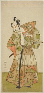扮演不明角色的演员中村朱藏二世 作者 胜川俊章