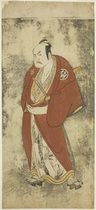 演员中村助五郎二世在 "歌舞伎扇子的掌握 "中饰演 "五侠 "中的上里庄九郎，作为 "歌舞伎扇子的掌握 "中的一幕，从七夕起在中村剧场演出。 作者 胜川俊章