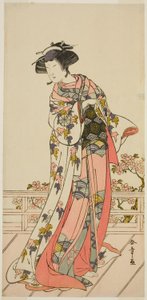 扮演不明角色的演员中村富十郎一世 作者 胜川俊章