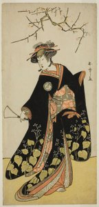 1781 年 11 月在 Nakamura 剧场（？）演出的戏剧《Shitenno Tonoi no Kisewata》中饰演 Joro-gumo（娼妓蜘蛛）之灵的演员 Segawa Kikunojo III（？ 作者 胜川俊章