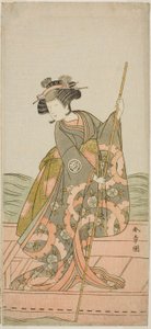 1775 年 11 月在森田剧场演出的戏剧《菊治堂书院的岩屋》中吉泽伊洛哈一世饰演的阳生公主（阳生姬）。