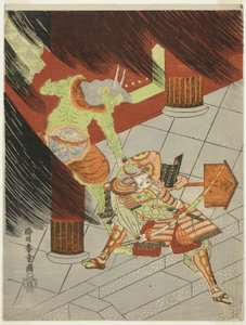 勇士渡边纲在罗生门与恶魔搏斗