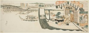 隅田川泛舟派对 作者 葛饰北斋