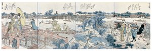 hon田墨田川凉干一兰的山水风景画册 作者 葛饰北斋