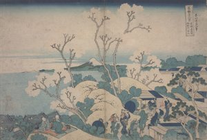 五丁山的樱花，约1829-33年 作者 葛饰北斋