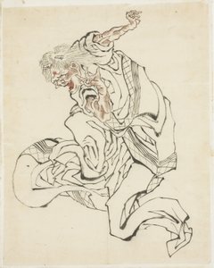 女鬼（民间故事插图），ca。 1815-49（纸上的墨水和颜色） 作者 葛饰北斋
