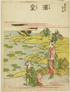 滨松，选自 "东海道五十三站 "系列 作者 葛饰北斋