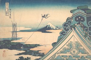 江户浅草的本愿寺 东都浅草本愿寺，出自《三十六景》系列，约1830-32。 作者 葛饰北斋