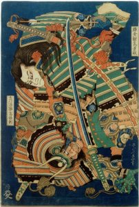 Kamakura nogongorôkagemasa和TorinoumiYasaburôYasunori 作者 葛饰北斋