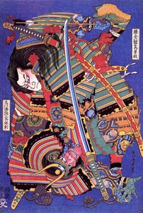 Kengoro战士（木版画 作者 葛饰北斋