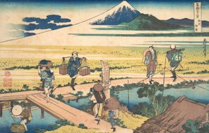 中原在相模省 Soshu Nakahara，出自《M...三十六景》系列，约1830-32。 作者 葛饰北斋