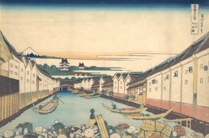 江户的日本桥 江户的日本桥，来自《富士山三十六景》系列，约1830-32。 作者 葛饰北斋