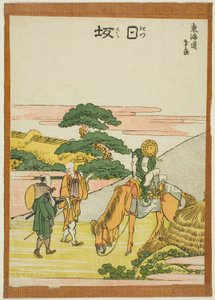 日坂，选自 "东海道五十三站 "系列 作者 葛饰北斋