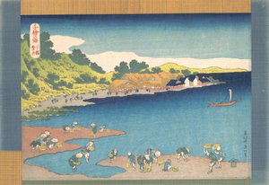 Noboto在Shimosa Shimosa Noboto，来自于《One Thousand Pictures of the Sea C...》系列，1832-33。 作者 葛饰北斋