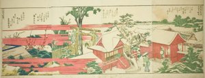 绘本《隅田川沿岸全景》中的页面 作者 葛饰北斋