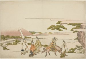 模仿有原之梨平的东游记 作者 葛饰北斋